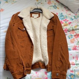 Sherpa corduroy trucker jacket